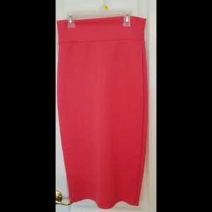 Pink Pencil Skirt